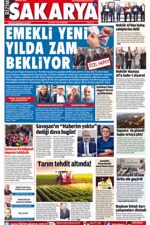 Bizim Sakarya Gazetesi- 14 Kasım 2024