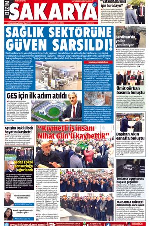 Bizim Sakarya Gazetesi- 15 Kasım 2024