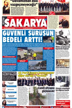 Bizim Sakarya Gazetesi- 18 Kasım 2024