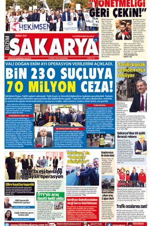 Bizim Sakarya Gazetesi - 6 Kasım 2024