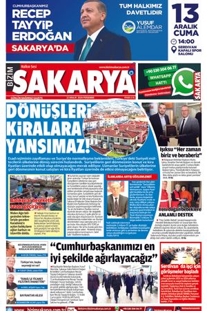 Bizim Sakarya Gazetesi- 12 Aralık 2024