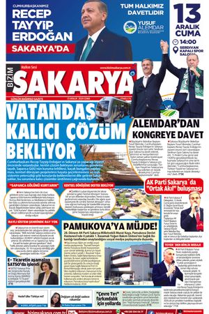 Bizim Sakarya Gazetesi- 13 Aralık 2024