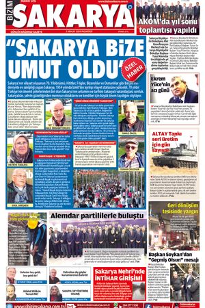 Bizim Sakarya Gazetesi- 2 Aralık 2024