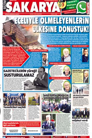 Bizim Sakarya Gazetesi- 25 Ocak 2025