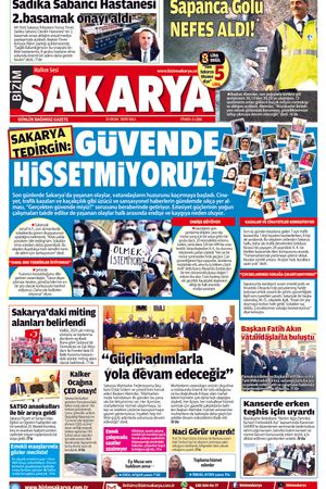 Bizim Sakarya Gazetesi- 21 Ocak 2025