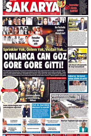 Bizim Sakarya Gazetesi- 23 Ocak 2025