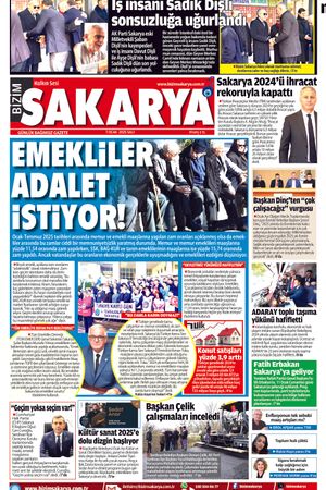 Bizim Sakarya Gazetesi- 7 Ocak 2025