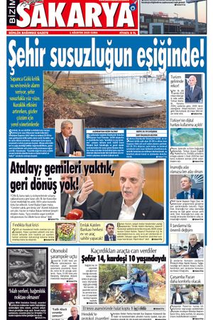 Bizim Sakarya Gazetesi- 1 Ağustos 2025