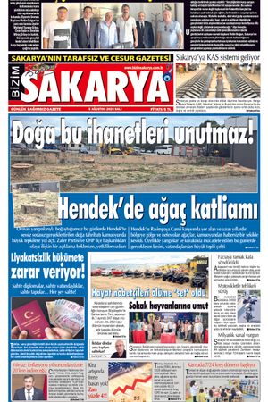 Bizim Sakarya Gazetesi- 5 Ağustos 2025