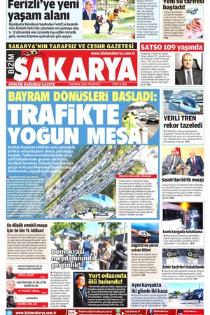 Bizim Sakarya Gazetesi - 1 Haziran 2026