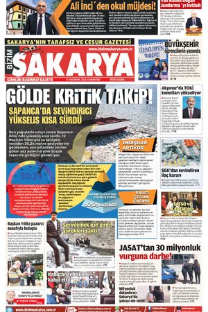 Bizim Sakarya Gazetesi - 13 Haziran 2026