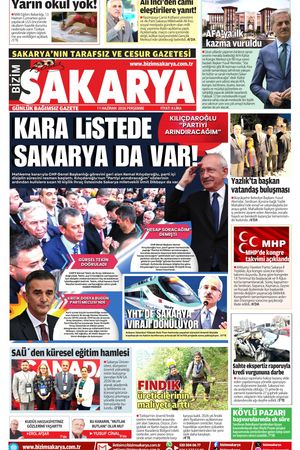 Bizim Sakarya Gazetesi - 11 Haziran 2026