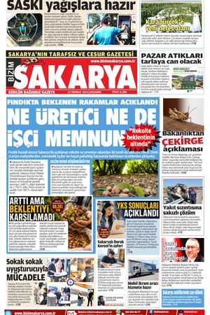 Bizim Sakarya Gazetesi - 22 Temmuz 2026