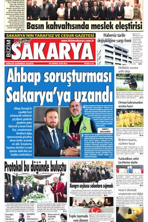 Bizim Sakarya Gazetesi - 28 Temmuz 2026