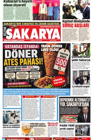 Bizim Sakarya Gazetesi - 3 Temmuz 2026