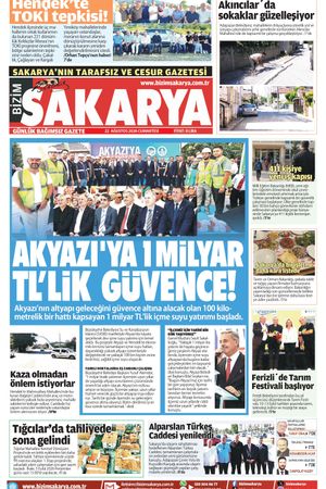 Bizim Sakarya Gazetesi - 22 Ağustos 2026