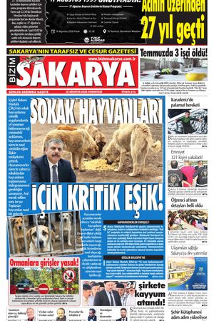 Bizim Sakarya Gazetesi - 15 Ağustos 2026