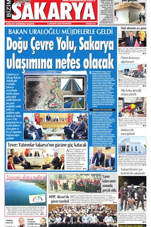 Bizim Sakarya Gazetesi - 3 Ağustos 2026