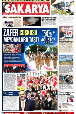 Bizim Sakarya Gazetesi - 31 Ağustos 2026