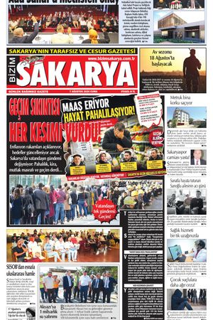 Bizim Sakarya Gazetesi - 7 Ağustos 2026