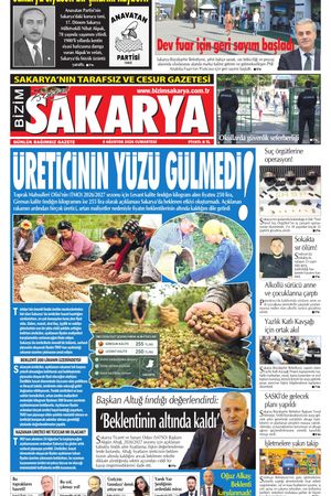 Bizim Sakarya Gazetesi - 8 Ağustos 2026