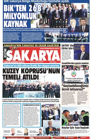 Bizim Sakarya Gazetesi - 26 Eylül 2026