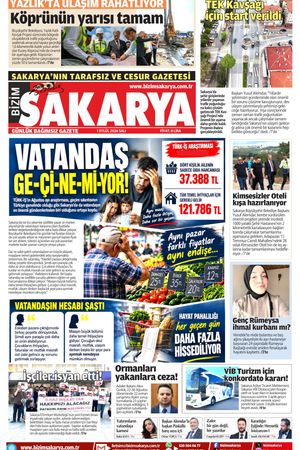 Bizim Sakarya Gazetesi - 1 Eylül 2026