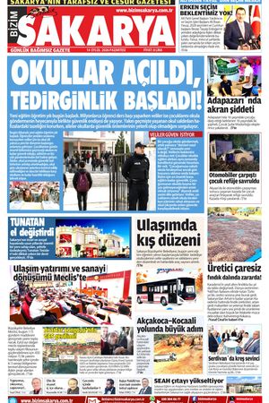Bizim Sakarya Gazetesi - 14 Eylül 2026