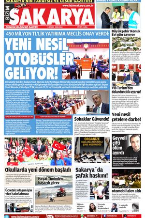 Bizim Sakarya Gazetesi - 15 Eylül 2026