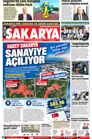 Bizim Sakarya Gazetesi - 7 Eylül 2026