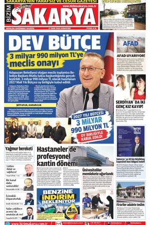 Bizim Sakarya Gazetesi - 17 Ekim 2026