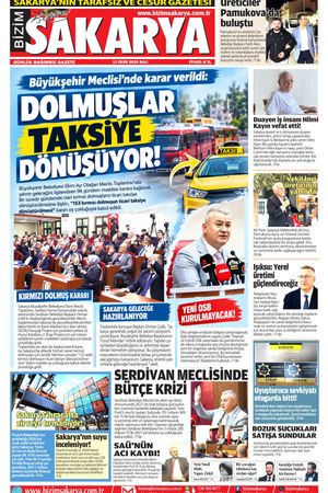Bizim Sakarya Gazetesi - 13 Ekim 2026